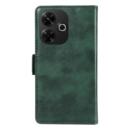 YIKATU YK-007 For Xiaomi Redmi 13 5G / 13 4G Anti-Scratch PU Leather Stand Phone Case Wallet Phone Cover