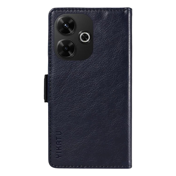YIKATU YK-007 For Xiaomi Redmi 13 5G / 13 4G Anti-Scratch PU Leather Stand Phone Case Wallet Phone Cover