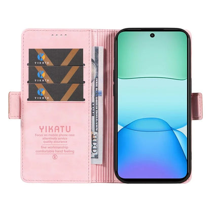 YIKATU YK-007 For Xiaomi Redmi 13 5G / 13 4G Anti-Scratch PU Leather Stand Phone Case Wallet Phone Cover