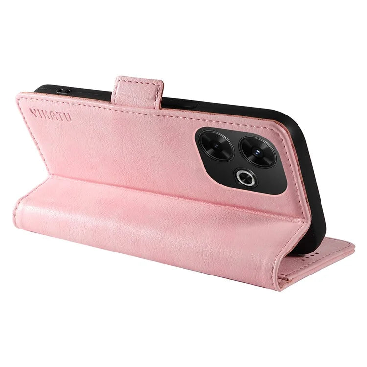 YIKATU YK-007 For Xiaomi Redmi 13 5G / 13 4G Anti-Scratch PU Leather Stand Phone Case Wallet Phone Cover