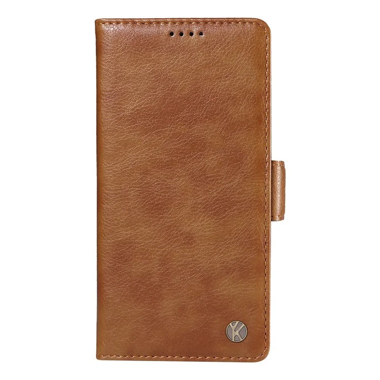 YIKATU YK-007 For Xiaomi Redmi 13 5G / 13 4G Anti-Scratch PU Leather Stand Phone Case Wallet Phone Cover