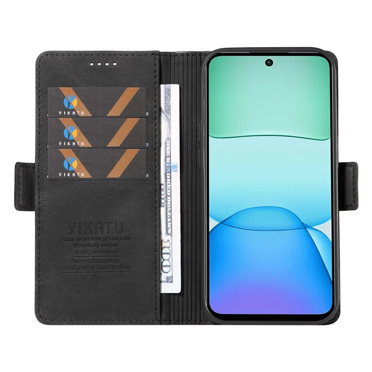YIKATU YK-005 For Xiaomi Redmi 13 5G / 13 4G Case Stand Wallet Phone Leather Cover
