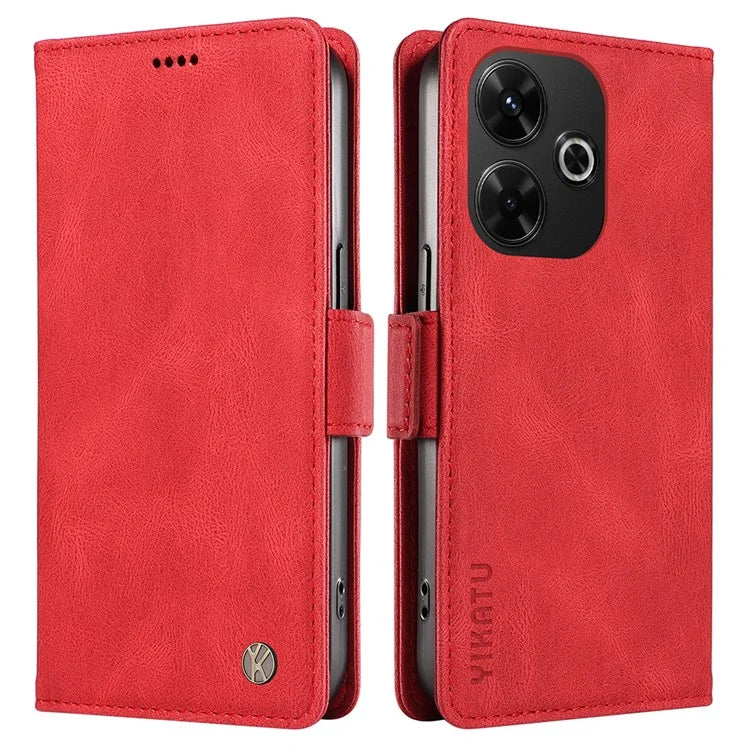 YIKATU YK-005 For Xiaomi Redmi 13 5G / 13 4G Case Stand Wallet Phone Leather Cover