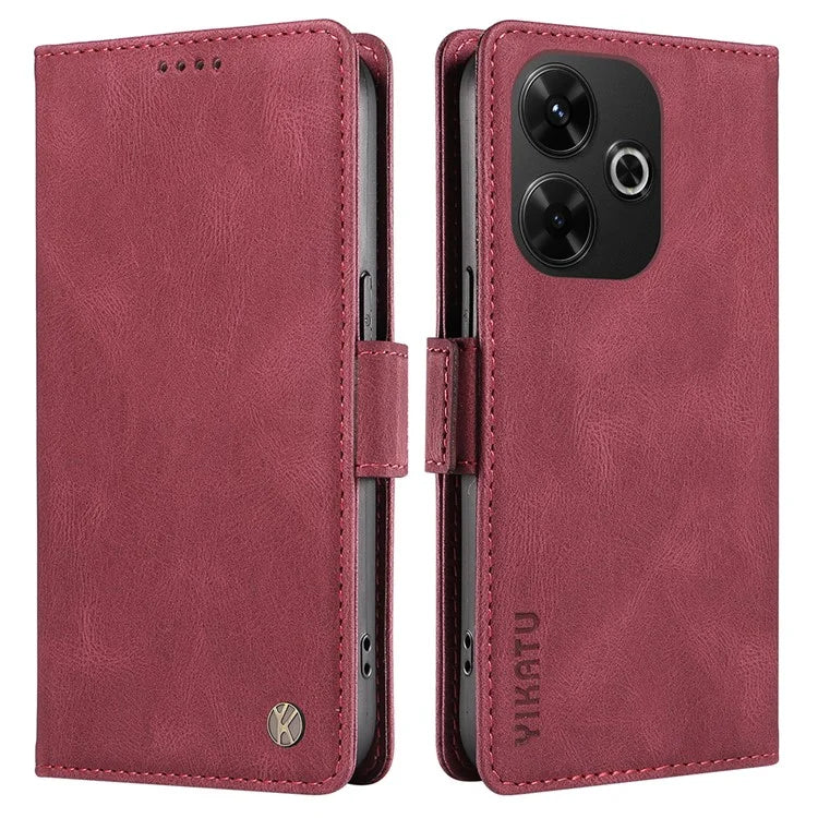 YIKATU YK-005 For Xiaomi Redmi 13 5G / 13 4G Case Stand Wallet Phone Leather Cover