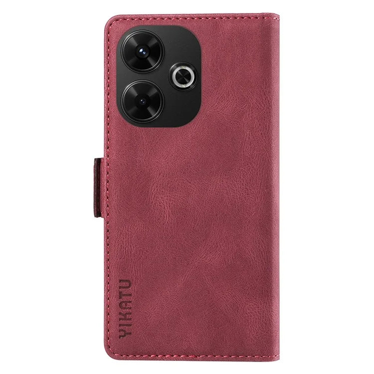 YIKATU YK-005 For Xiaomi Redmi 13 5G / 13 4G Case Stand Wallet Phone Leather Cover