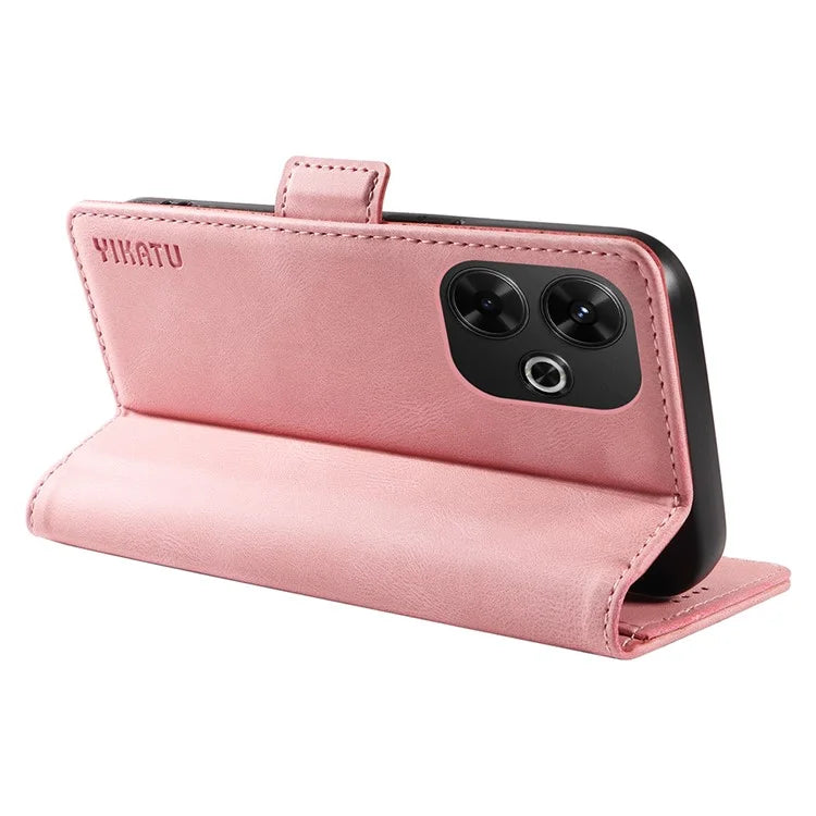YIKATU YK-005 For Xiaomi Redmi 13 5G / 13 4G Case Stand Wallet Phone Leather Cover