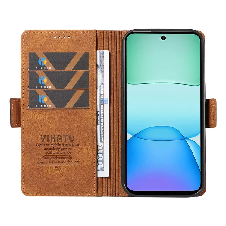 YIKATU YK-005 For Xiaomi Redmi 13 5G / 13 4G Case Stand Wallet Phone Leather Cover