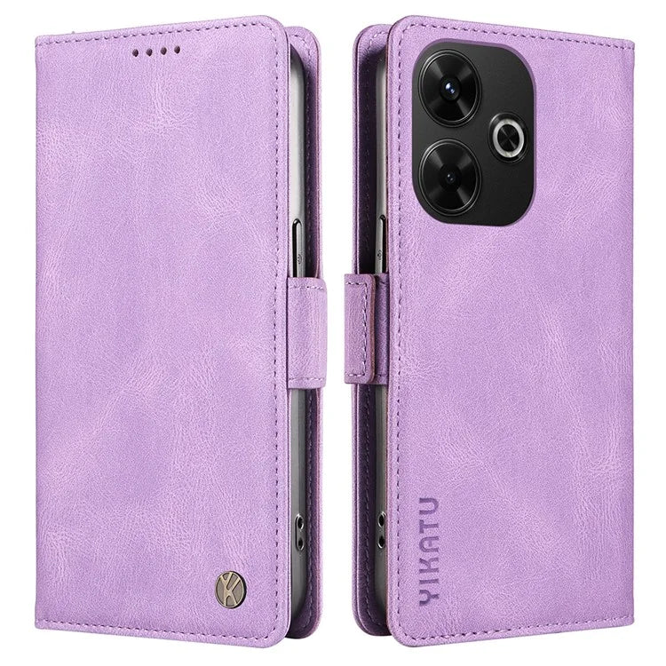YIKATU YK-005 For Xiaomi Redmi 13 5G / 13 4G Case Stand Wallet Phone Leather Cover