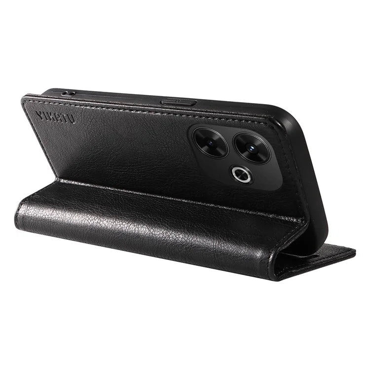 YIKATU YK-006 For Xiaomi Redmi 13 5G / 13 4G Phone Stand Case Litchi Texture Leather Phone Cover Wallet