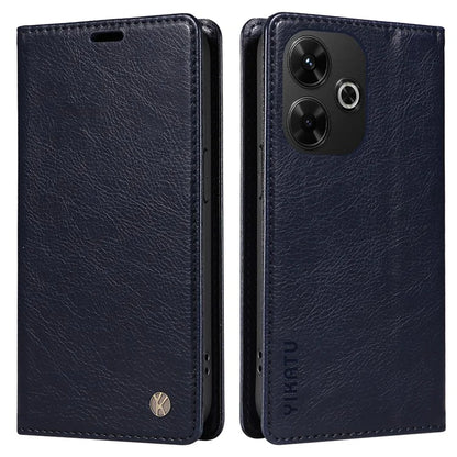 YIKATU YK-006 For Xiaomi Redmi 13 5G / 13 4G Phone Stand Case Litchi Texture Leather Phone Cover Wallet