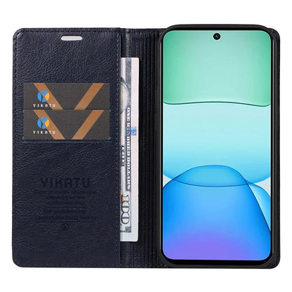 YIKATU YK-006 For Xiaomi Redmi 13 5G / 13 4G Phone Stand Case Litchi Texture Leather Phone Cover Wallet