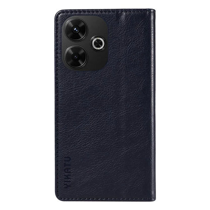 YIKATU YK-006 For Xiaomi Redmi 13 5G / 13 4G Phone Stand Case Litchi Texture Leather Phone Cover Wallet