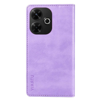 YIKATU YK-006 For Xiaomi Redmi 13 5G / 13 4G Phone Stand Case Litchi Texture Leather Phone Cover Wallet