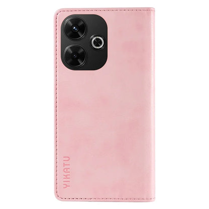 YIKATU YK-006 For Xiaomi Redmi 13 5G / 13 4G Phone Stand Case Litchi Texture Leather Phone Cover Wallet