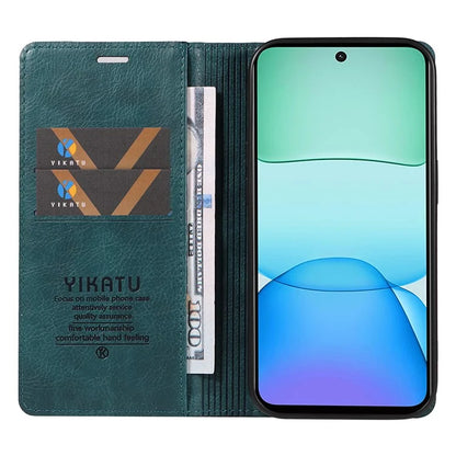 YIKATU YK-006 For Xiaomi Redmi 13 5G / 13 4G Phone Stand Case Litchi Texture Leather Phone Cover Wallet