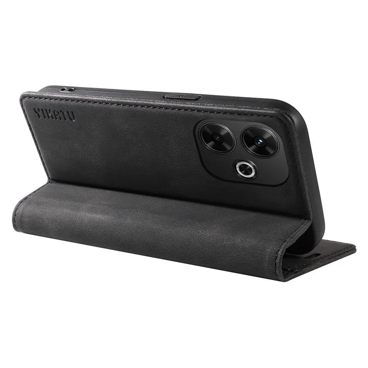 YIKATU YK-004 For Xiaomi Redmi 13 5G / 13 4G Case Wallet Leather Phone Cover Skin-Touch Feel