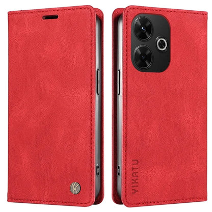YIKATU YK-004 For Xiaomi Redmi 13 5G / 13 4G Case Wallet Leather Phone Cover Skin-Touch Feel
