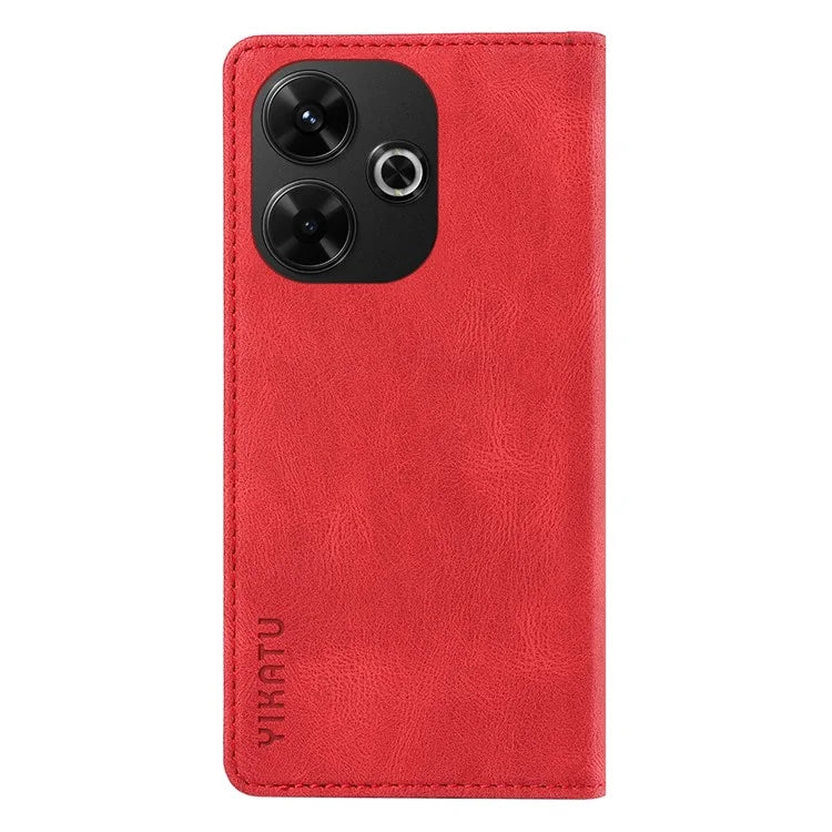 YIKATU YK-004 For Xiaomi Redmi 13 5G / 13 4G Case Wallet Leather Phone Cover Skin-Touch Feel