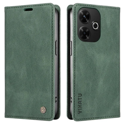 YIKATU YK-004 For Xiaomi Redmi 13 5G / 13 4G Case Wallet Leather Phone Cover Skin-Touch Feel