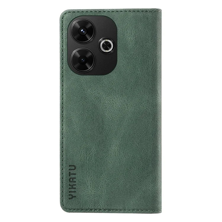 YIKATU YK-004 For Xiaomi Redmi 13 5G / 13 4G Case Wallet Leather Phone Cover Skin-Touch Feel