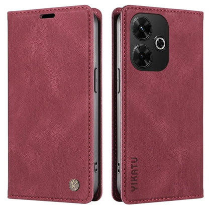 YIKATU YK-004 For Xiaomi Redmi 13 5G / 13 4G Case Wallet Leather Phone Cover Skin-Touch Feel