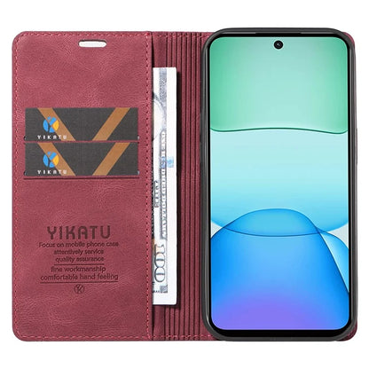 YIKATU YK-004 For Xiaomi Redmi 13 5G / 13 4G Case Wallet Leather Phone Cover Skin-Touch Feel