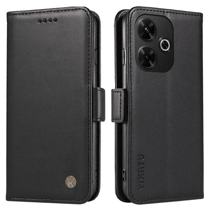 YIKATU YK-001 For Xiaomi Redmi 13 5G / 13 4G Wallet Case PU Leather Folio Flip Phone Cover
