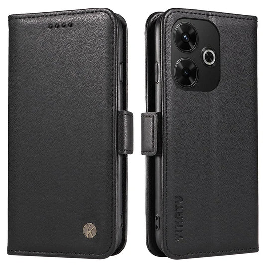 YIKATU YK-001 For Xiaomi Redmi 13 5G / 13 4G Wallet Case PU Leather Folio Flip Phone Cover