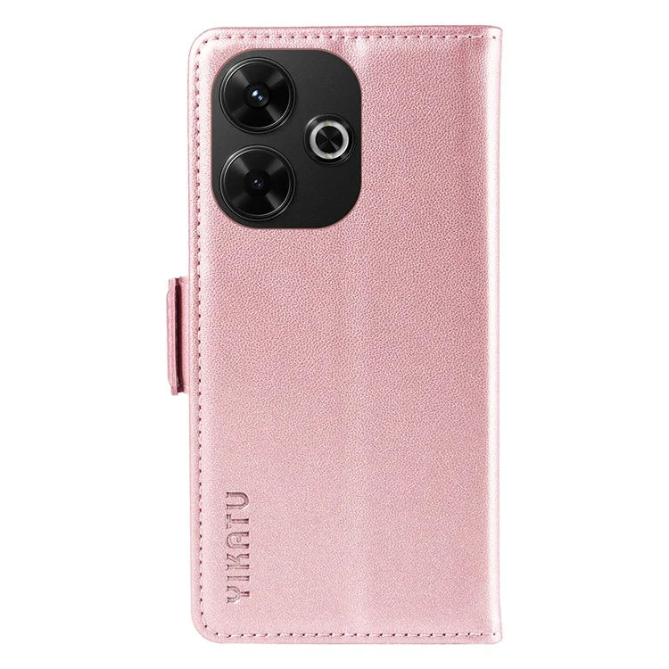 YIKATU YK-001 For Xiaomi Redmi 13 5G / 13 4G Wallet Case PU Leather Folio Flip Phone Cover