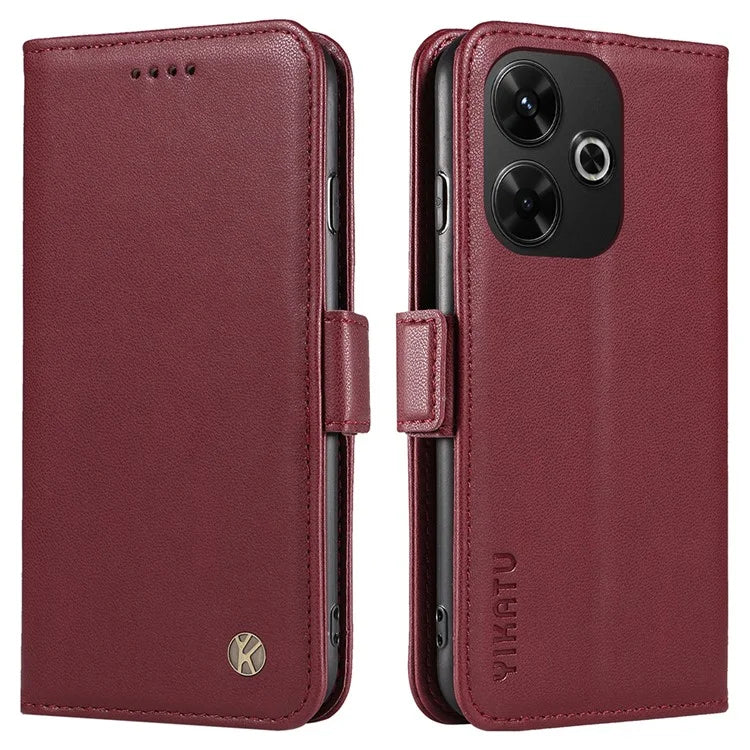 YIKATU YK-001 For Xiaomi Redmi 13 5G / 13 4G Wallet Case PU Leather Folio Flip Phone Cover