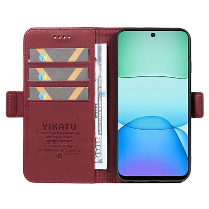 YIKATU YK-001 For Xiaomi Redmi 13 5G / 13 4G Wallet Case PU Leather Folio Flip Phone Cover