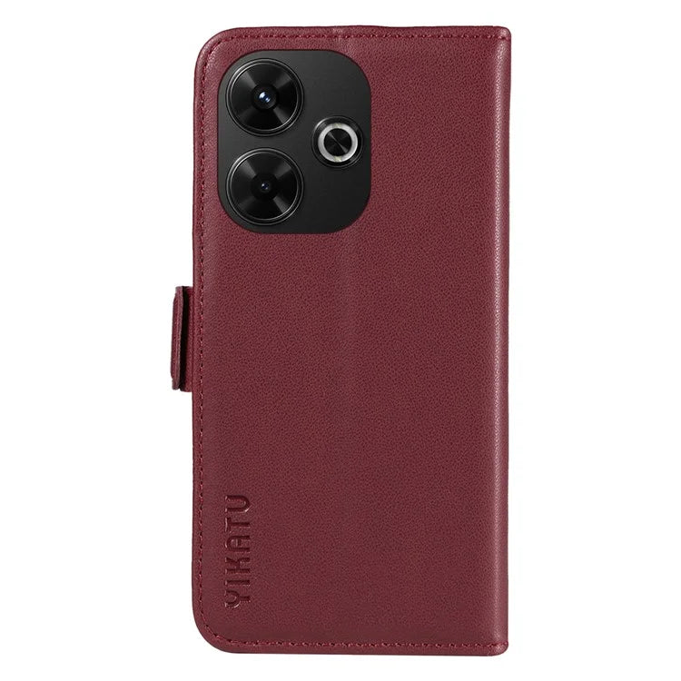 YIKATU YK-001 For Xiaomi Redmi 13 5G / 13 4G Wallet Case PU Leather Folio Flip Phone Cover