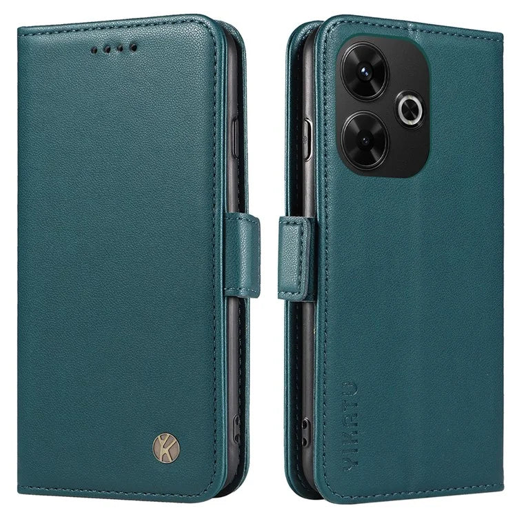 YIKATU YK-001 For Xiaomi Redmi 13 5G / 13 4G Wallet Case PU Leather Folio Flip Phone Cover