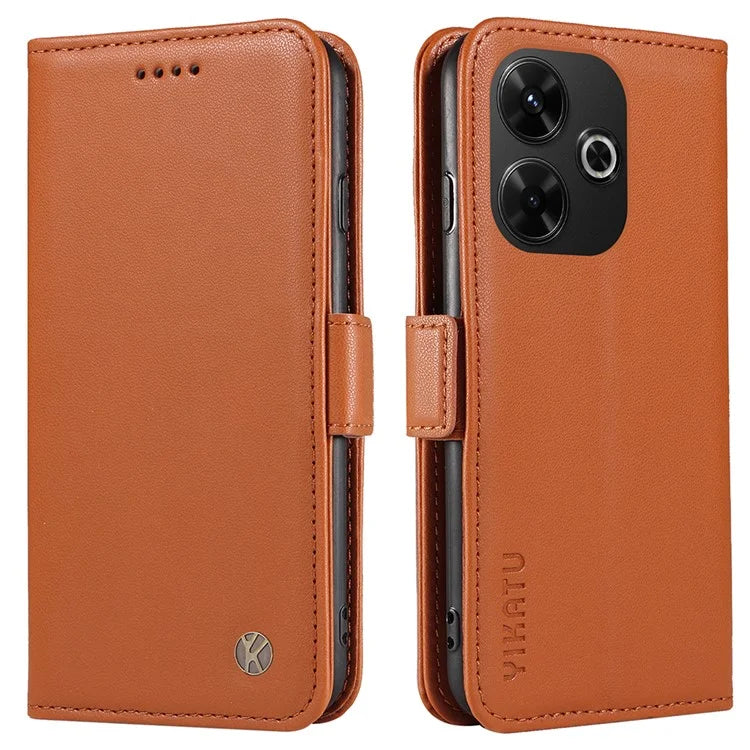 YIKATU YK-001 For Xiaomi Redmi 13 5G / 13 4G Wallet Case PU Leather Folio Flip Phone Cover
