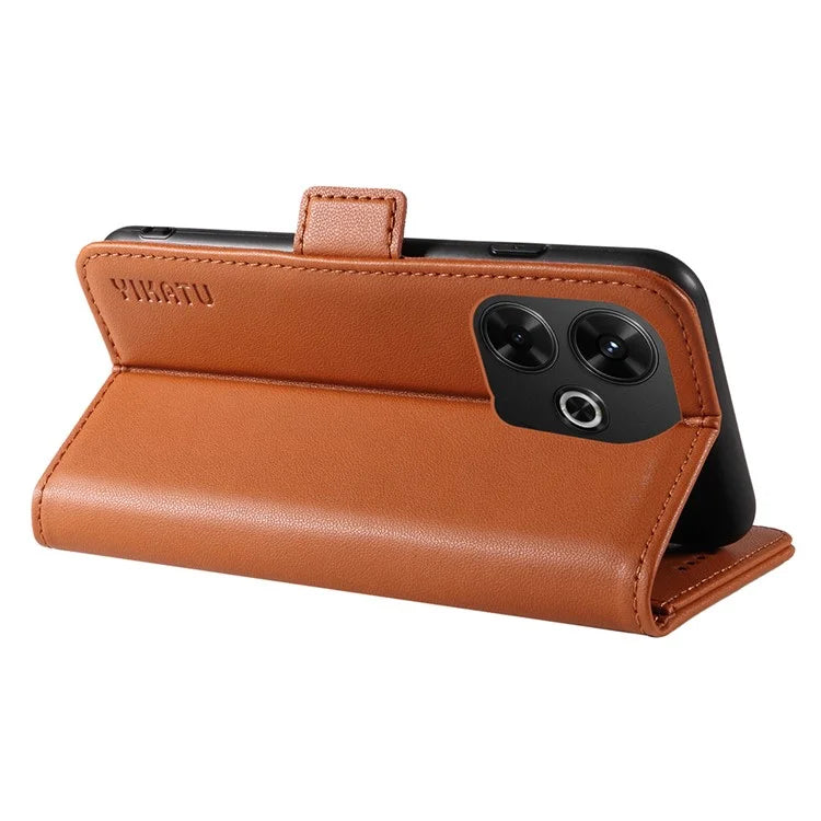 YIKATU YK-001 For Xiaomi Redmi 13 5G / 13 4G Wallet Case PU Leather Folio Flip Phone Cover