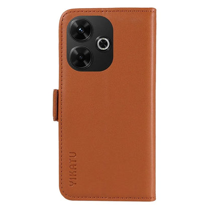 YIKATU YK-001 For Xiaomi Redmi 13 5G / 13 4G Wallet Case PU Leather Folio Flip Phone Cover