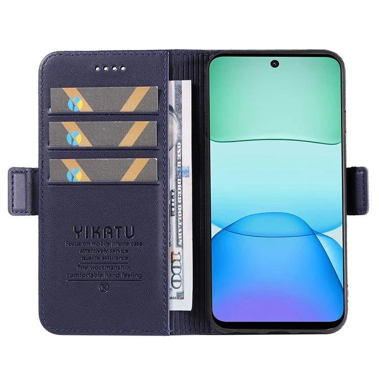 YIKATU YK-001 For Xiaomi Redmi 13 5G / 13 4G Wallet Case PU Leather Folio Flip Phone Cover