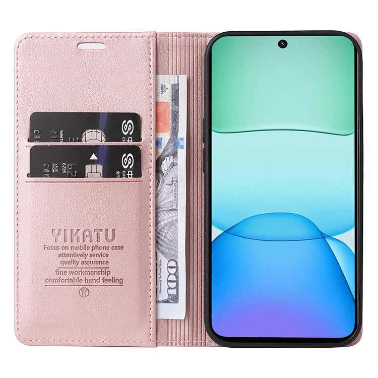 YIKATU YK-001 For Xiaomi Redmi 13 5G / 13 4G Case Leather Phone Cover Magnetic Closure