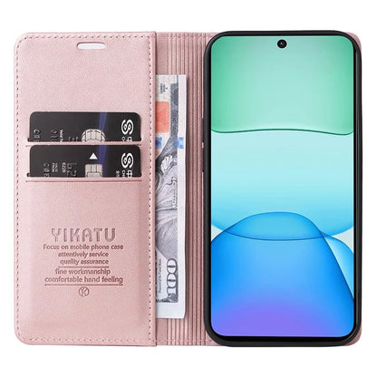 YIKATU YK-001 For Xiaomi Redmi 13 5G / 13 4G Case Leather Phone Cover Magnetic Closure