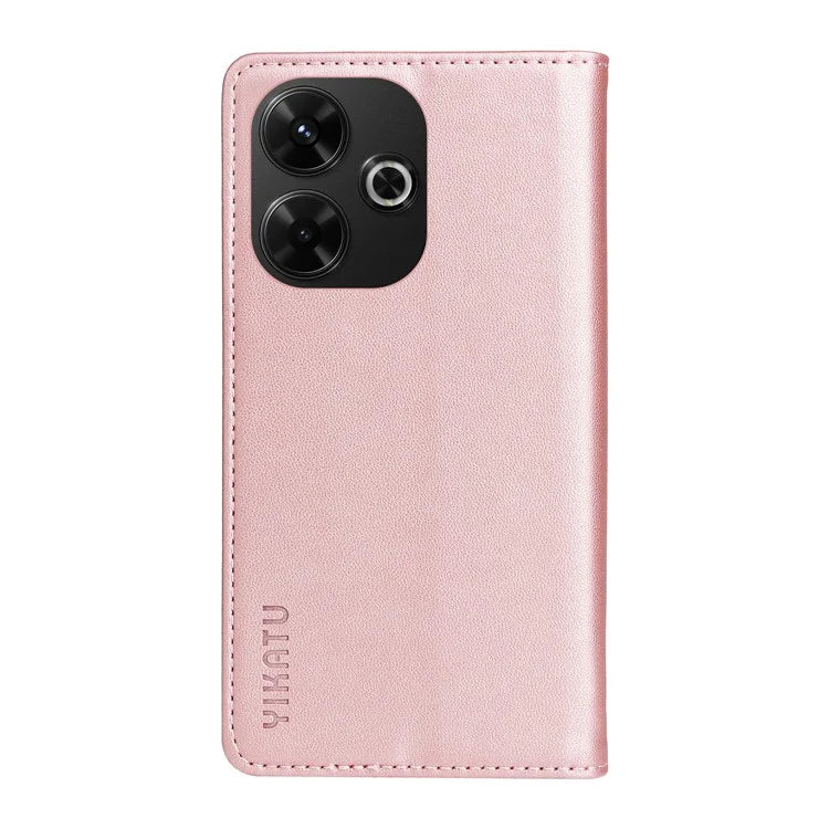 YIKATU YK-001 For Xiaomi Redmi 13 5G / 13 4G Case Leather Phone Cover Magnetic Closure