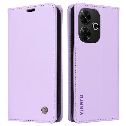 YIKATU YK-001 For Xiaomi Redmi 13 5G / 13 4G Case Leather Phone Cover Magnetic Closure