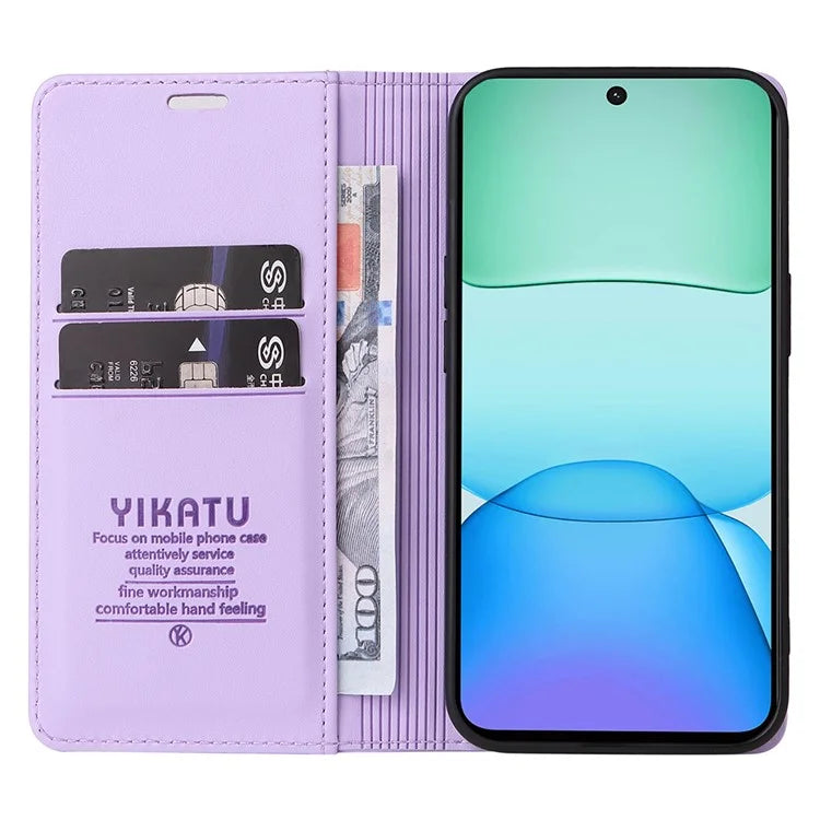 YIKATU YK-001 For Xiaomi Redmi 13 5G / 13 4G Case Leather Phone Cover Magnetic Closure
