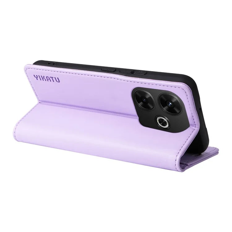 YIKATU YK-001 For Xiaomi Redmi 13 5G / 13 4G Case Leather Phone Cover Magnetic Closure