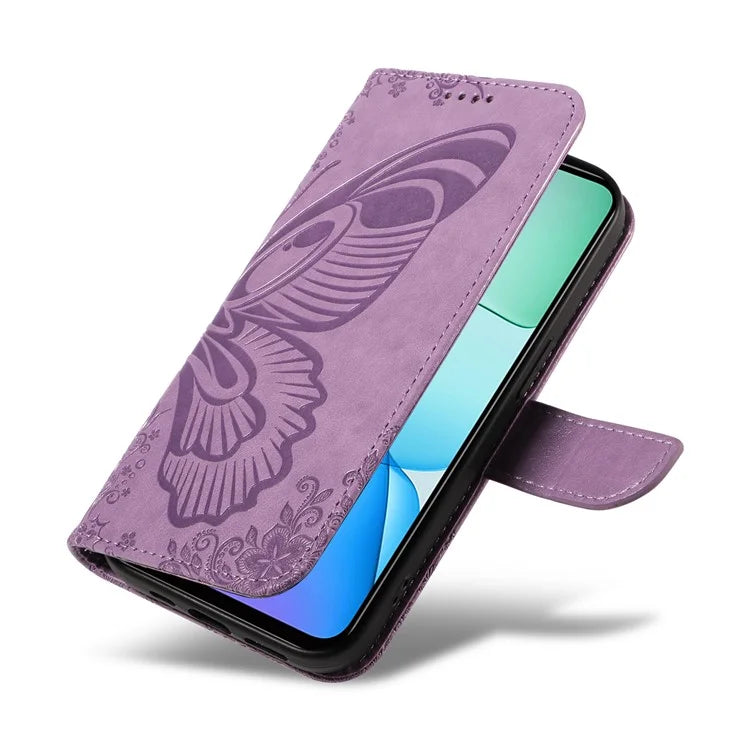 For Xiaomi Redmi 13 5G / 13 4G Case Butterfly Pattern Leather Phone Wallet Cover