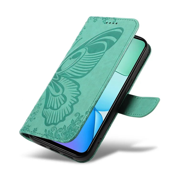 For Xiaomi Redmi 13 5G / 13 4G Case Butterfly Pattern Leather Phone Wallet Cover