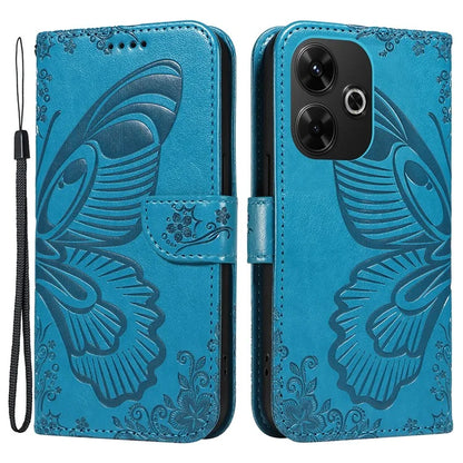 For Xiaomi Redmi 13 5G / 13 4G Case Butterfly Pattern Leather Phone Wallet Cover