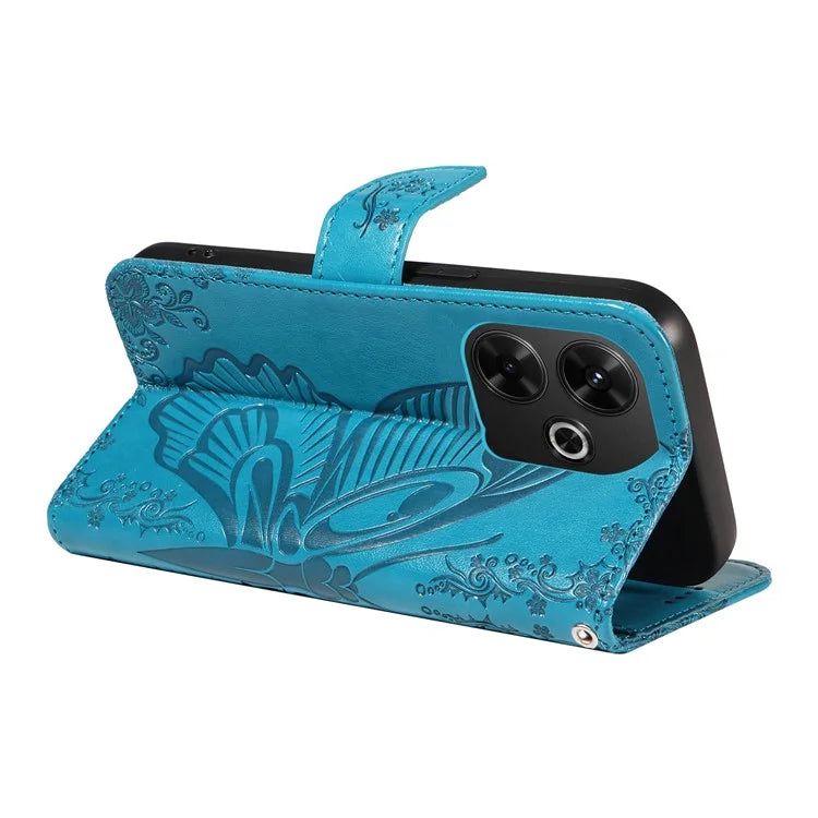 For Xiaomi Redmi 13 5G / 13 4G Case Butterfly Pattern Leather Phone Wallet Cover