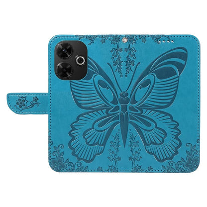 For Xiaomi Redmi 13 5G / 13 4G Case Butterfly Pattern Leather Phone Wallet Cover