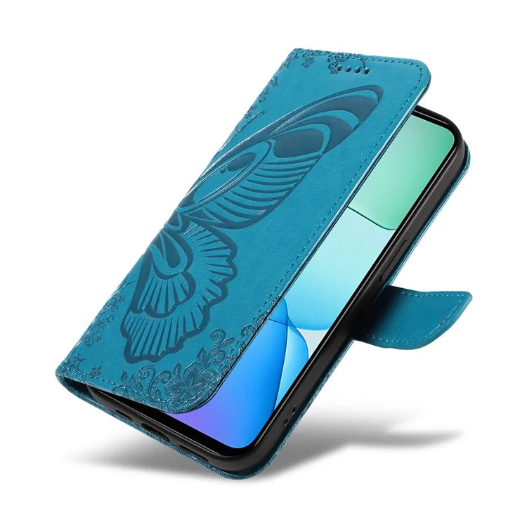For Xiaomi Redmi 13 5G / 13 4G Case Butterfly Pattern Leather Phone Wallet Cover