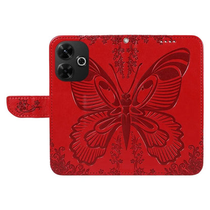 For Xiaomi Redmi 13 5G / 13 4G Case Butterfly Pattern Leather Phone Wallet Cover